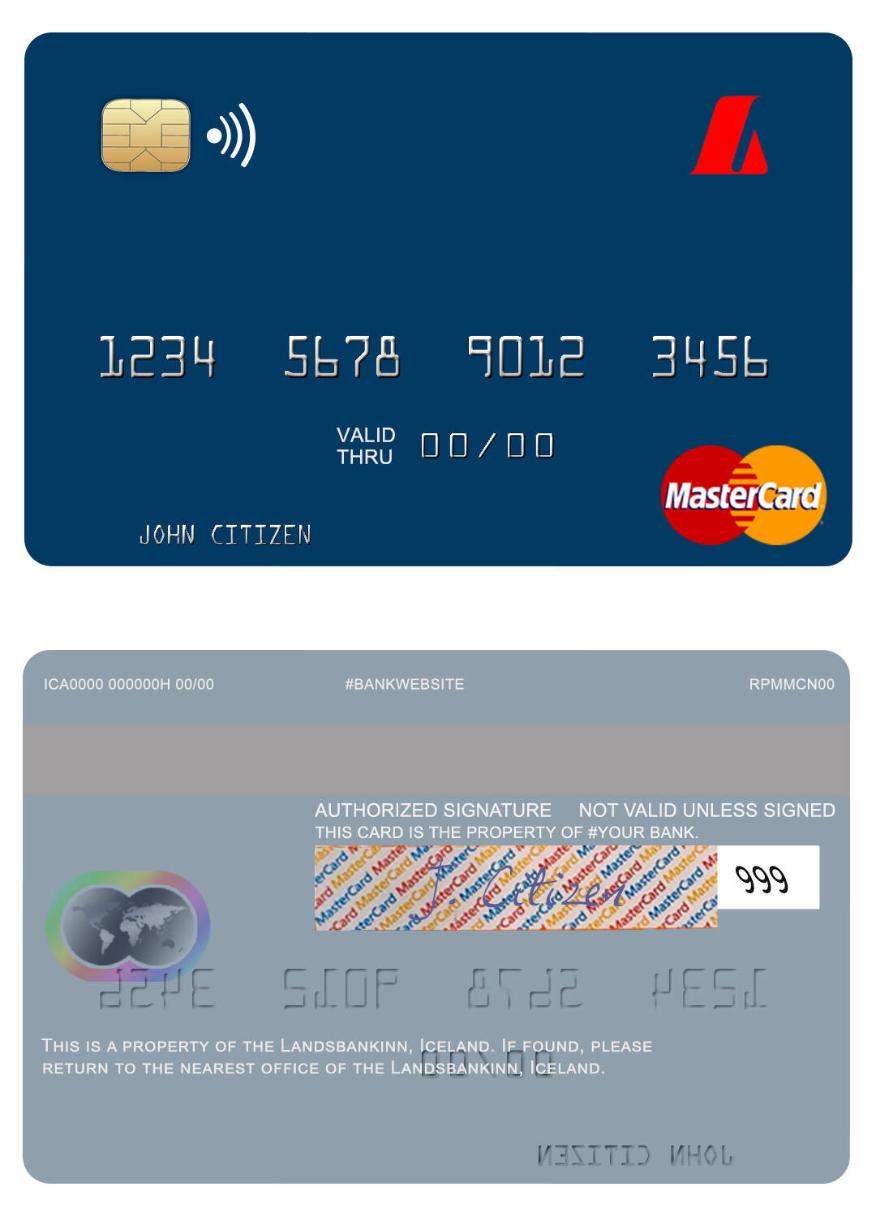 Iceland Landsbankinn mastercard